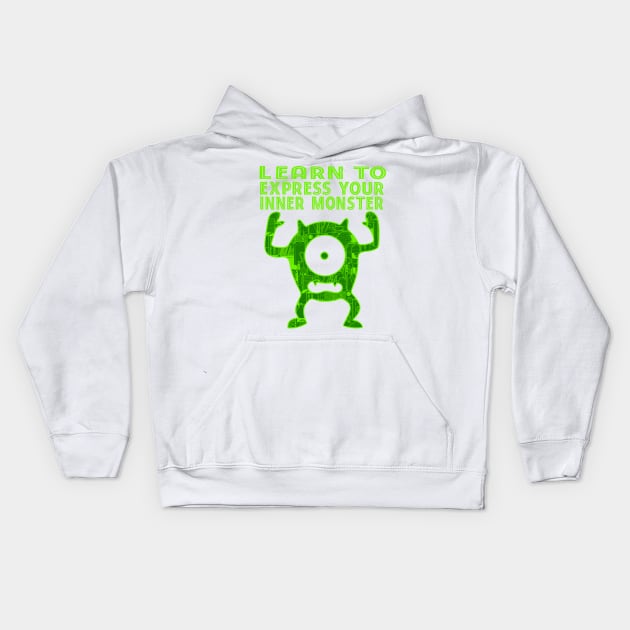 Learn to Express Your Inner Monster Art Supply Kids Hoodie by The Craft ACE